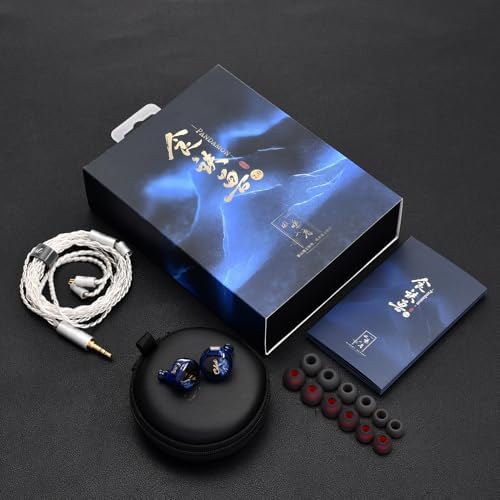 QOA Kinera Celest Premium Hi-Fi In-Ear Monitors – Superior SPD2.0 BA Driver Wired Earphones for Musicians, DJs & Sound Engineers, Durable Resin Construction with Customizable 2-Pin Detachable Cable in Striking Blue for Unmatched Comfort and Acoustic Precision