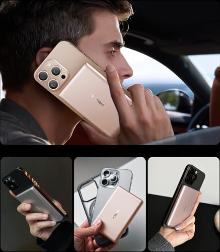 Ultra-Slim TORRAS 10,000 m Ah Power Bank with Built-in USB-C Cable – Lightweight Portable Charger for i Phone 16/15 & Samsung S24 Ultra, 22.5 W Fast Charging, Durable Design for Travel and Outdoor Use – Glacier Grey, Enhanced Safety & Dual Device Charging