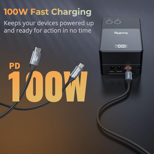 Experience Unmatched Speed and Convenience with SMALLRIG 90-Degree USB C to USB C Coiled Data Cable – 20 Gbps Data Transfer & PD 100 W Fast Charging, Perfect for i Phones, Laptops, and Cameras – Tidy Workspace Solution for High-Performance Connectivity