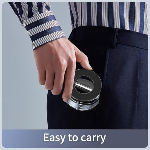 Magnetic Phone Mount 360° Rotatable Suction Holder, MagSafe Compatible for iPhone & Android Devices. Suited for Applications in Car, Kitchens, Mirrors, Gyms, and Other Smooth Surfaces (Black) – Enhanced Compatibility and Speed
