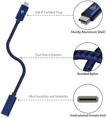 High-Speed USB C Extension Cable (20 Gbps Data Transfer, 240 W Fast Charging, 3.3 Ft) – USB 3.2 Type C Male to Female Adapter for i Phone 16, Pixel, PSVR2, Mac Book Air/Pro, and Dell XPS – Optimal Versatility & Enhanced Performance in a Sleek Red Design