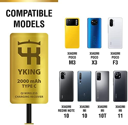 Transform Your i Phone Charging Routine with the 2000 m Ah Qi Wireless Receiver – Fast, Efficient, and Tangle-Free Charging Solution for i Phone 6, 7 & 7 Plus, Unleash Seamless Power with Enhanced Compatibility and Sleek Design for Modern Convenience