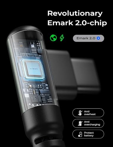 Optimize your charging setup with the AINOPE 240 W USB C to USB C Cable, a 6-foot powerhouse engineered for ultimate speed and flexibility. Featuring a right-angle connector, this fast charging cable is perfect for gaming or multitasking without the clutter of tangled cords. Compatible with the latest devices, including i Phone 16 Pro Max, i Phone 15, Mac Book Air/Pro, i Pad Pro, Samsung Galaxy, and Pixel, it delivers an impressive 240 W power output for rapid charging. The dual-pack offers exceptional value, ensuring you have a reliable charging solution wherever you go. Built with premium materials for durability, the sleek grey and blue design enhances your tech aesthetic while providing long-lasting performance. Elevate your device charging experience with this versatile cable, designed for both home and office use, while ensuring seamless connectivity across all your electronics.