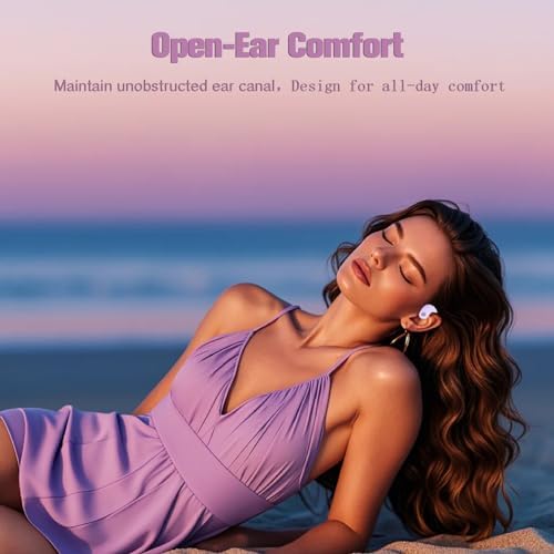 Revolutionize Your Listening Experience with Advanced Bone Conduction Open Ear Earbuds – Bluetooth 5.4 Wireless Headphones Engineered for Outdoor Adventures – Sweat-Resistant and Ergonomically Designed for All-Day Comfort – Stay Aware with Superior Sound Quality While Jogging, Commuting, or Working – Ideal for Active Lifestyles and Safety-First Audio Enjoyment.