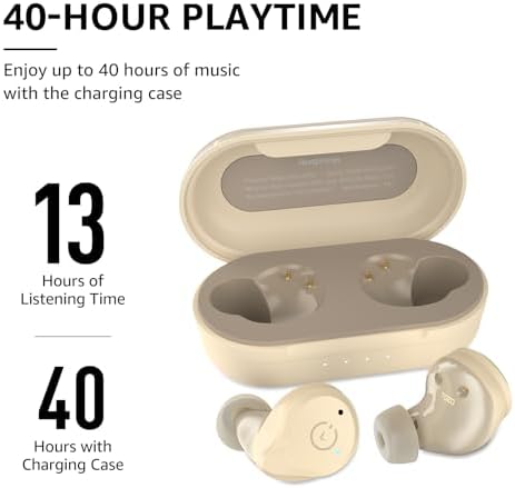 TOZO NC9 Hybrid Active Noise Cancelling Wireless Earbuds – Premium Deep Bass Bluetooth 5.3 Earphones with IPX6 Waterproof Rating for Ultimate Durability, Ergonomic In-Ear Design for Comfort During Workouts and Outdoor Adventures, Perfect for Audiophiles and Casual Listeners Seeking Immersive Sound Quality