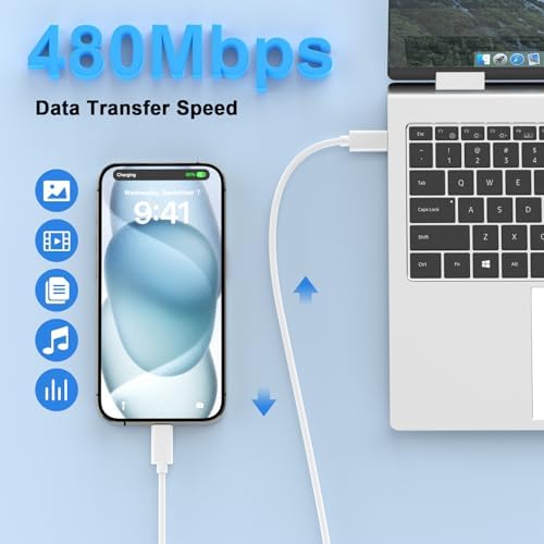 Efficient Power Boost Duo: MFi Certified 2-Pack USB-C Wall Charger with 10 FT Long Charging Cable for i Phone 16/15 Series – Fast Charging Solution Perfect for On-the-Go Lifestyle and Home Use