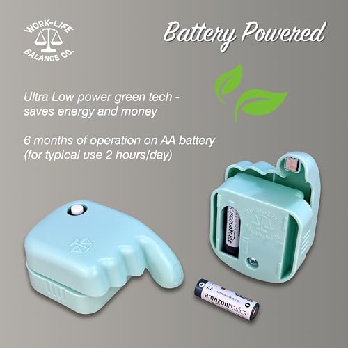 Stay Productive with the Ultimate Laptop Trackpad Jiggler – Long-Lasting AA Battery, Undetectable Cordless Mouse Mover for Active Touchpad Engagement – Ideal for Meetings & Work Without Sleep Mode – Simple ON/OFF Switch – Compatible with Most Laptops, Excluding De II (Teal)