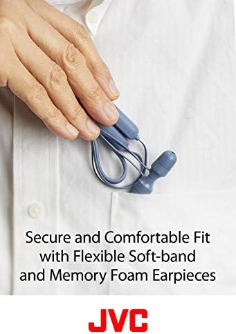 JVC Marshmallow Wireless Earbud Headphones – Stylish Ivory Design, IPX4 Water-Resistant for Active Lifestyles, 8-Hour Battery Life, Flexible Neck Band for Ultimate Comfort, Memory Foam Earpieces for Superior Sound Isolation – Perfect for Commuting, Workouts, and Everyday Use – Seamless Device Compatibility