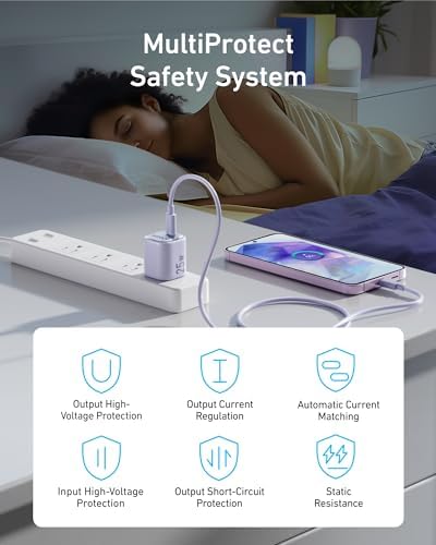 Anker 25 W Compact USB-C Fast Charger with PPS Technology – Travel-Ready Foldable Design for Galaxy S24, i Phone, i Pad & More – Includes Premium Universal Charging Cable for Maximum Device Compatibility and On-the-Go Convenience
