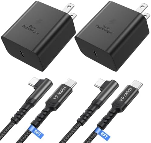 Costyle 45 W USB-C Fast Charger with 10 FT Type C Cable – Ultimate Rapid Charging Solution for Samsung Galaxy S20 to S25 & Note 20 – Travel-Friendly, Compact Design with Advanced Safety Features for Optimal Battery Longevity