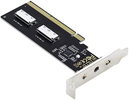 Maximize SSD Performance with NFHK M.2 to Oculink Adapter – Dual 2-to-2 PCIe NVME/AHCI Connector for Enhanced Speed | Supports 2230/2242/2280/22110 mm Drives | Ideal for High-Performance Gaming & Content Creation | Plug-and-Play Installation for Seamless Upgrades | Durable, Compact Design for Reliable Connections