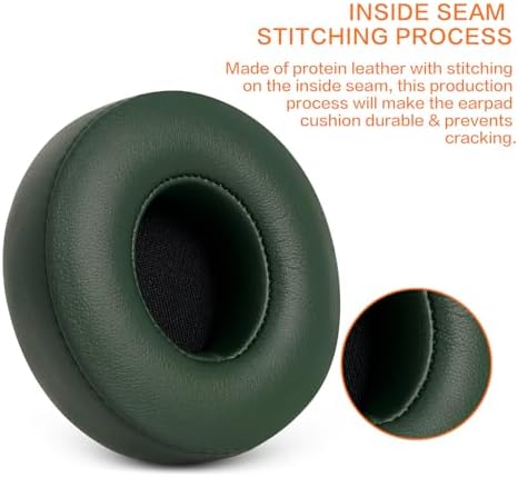 Upgrade Your Beats Solo 2 & 3 Experience with GVOEARS Premium Thicker Memory Foam Ear Pads – Exceptional Comfort & Noise Isolation, Durable 3 M Adhesive for Secure Fit, Stylish Grey Cushions for Enhanced Audio Performance and Long-Lasting Use – Perfect Headphone Accessories for Wireless & Wired Models