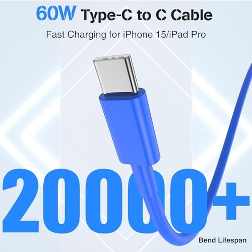 High-Power USB C Car Charger for i Phone 16 & 15 Series – 40 W Dual Port Fast Charging Adapter with 3 FT USB-C to C & A to C Cables – Versatile Compatibility for i Pad, Samsung, and More – Compact Design for On-the-Go Convenience and Enhanced Safety Features