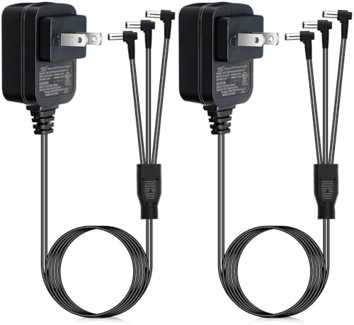 Umigy Dual Pack 4.5 V AC/DC Power Adapter for Lemax Holiday Lighting – Reliable Power Supply for Christmas Micro Displays, Enhanced Compatibility & Performance for Effortless Decor Setup