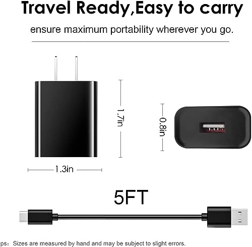 10 FT Ultimate Charger Pack for Kids’ Tablets & Kindle – 3 Durable USB Type C Cables for Fast Power Charging | Compatible with Android Tablets & Kindle Fire (7, 8, 10) | Ideal for Home and Travel Charging Solutions