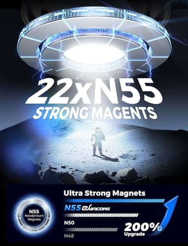 Transform Your Driving Experience with the e Samcore Magnetic Phone Holder – Premium Mag Safe-Compatible Car Mount Featuring Advanced Vacuum Suction for Secure Attachment on Windshields, Mirrors & Gym Equipment – Innovative Foldable Stand for Effortless Hands-Free Navigation and Optimal Viewing Angles