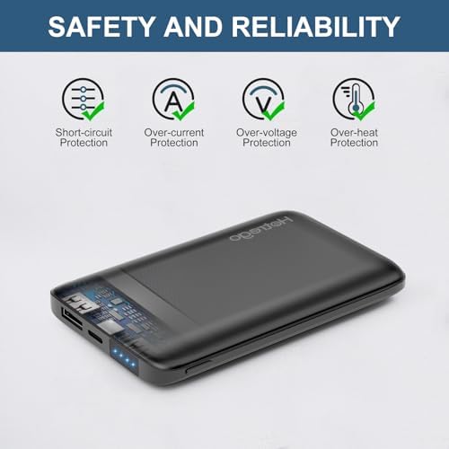 KOVNLO Ultra-Thin 10000 m Ah USB Power Bank for Heated Vests and Mobile Devices – Lightweight, High-Speed Charging for i Phone & Android Users – Perfect Outdoor Companion for Comfort and Connectivity