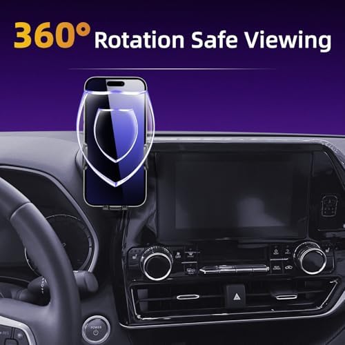 Premium Adjustable Car Phone Holder for 2014-2019 Toyota Highlander – Perfect Fit for 4-7 Inch Devices, Enhanced Safety & Convenience, Effortless Installation, Durable Design, Ideal for Hands-Free Navigation