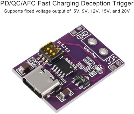 10-Pack USB-PD Fast Charge Trigger Module | Versatile Type-C Adapter for PD2.0 & PD3.0 Power Supply Solutions | High-Efficiency QC AFC Charging Tool for Tech Enthusiasts and Professionals | Essential Power Accessory for Rapid Device Charging and Compatibility Testing | Durable and Compact Design for Seamless Integration into Any Setup