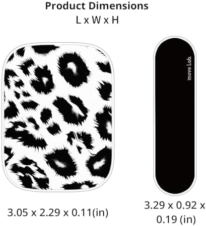 Transform Your Smartphone Handling with the Innovative Motion Grip Magnetic Phone Holder – 360-Degree Adjustable Rotation & Stylish White Leopard Design for Effortless Control and Secure Wireless Charging, Perfectly Compatible with Mag Safe for Enhanced Versatility and Comfort