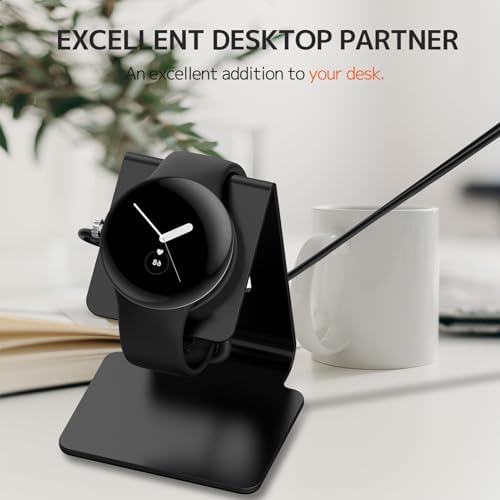 Upgrade Your Google Pixel Watch Charging with the Ninki Aluminum Dock – Rapid, Stylish, and Secure Nightstand Organizer for Series 2 & 3 Smartwatches, Perfect for Effortless Maintenance and Elegant Décor
