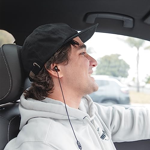 JLab J6 MS JBuds Premium Single In-Ear Headset with Enterprise-Class Microphone – Stylish Black Design, Ergonomic Comfort, Seamless Stereo to Mono Transition, Universal 3.5 mm Compatibility for Enhanced Audio Clarity and Versatile Use