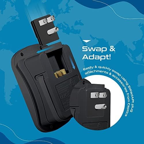 Compact Travel Power Adapter Set for Brazil, Peru & Chile – 20 W Dual USB & USB-C Charger with 2 USA Sockets – Fast Charging with Type C & N Attachments – Portable Plug Converter for Global Travelers – Stay Connected Anywhere