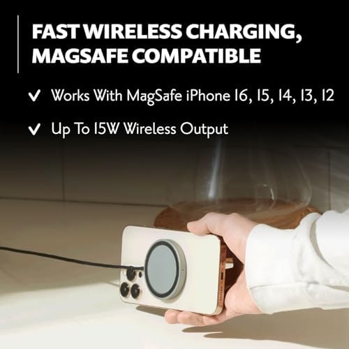 COURANT MAG: 1 Classics Italian Leather Magnetic Charger for Mag Safe i Phones – Luxurious Fast Charging up to 15 W for Models 16, 15, 14, 13, and 12 – Effortless Style Meets Cutting-Edge Technology