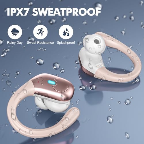 Unleash the Power of Sound with Next-Gen Bluetooth 5.3 Wireless Earbuds – Immerse Yourself in Hi-Fi Stereo Experience, 80-Hour Playtime with Innovative Dual LED Charging Case, Engineered for IPX7 Waterproof Resilience – Seamlessly Compatible with Android & i OS Devices for Ultimate Connectivity and Comfort