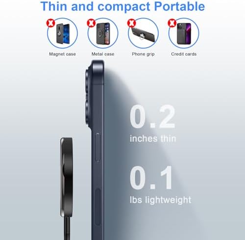S24 Ultra Magnetic Wireless Charger – 15 W Fast Charging Pad for Samsung Galaxy ZFlip6, Fold6, S24 FE, S23, S22, S21, S20, i Phone 16/15, Pixel 9 Pro XL/8/7/6 – Sleek Design with 20 W C Charger Block, Optimal Safety Features & Enhanced Compatibility for Effortless Power Delivery