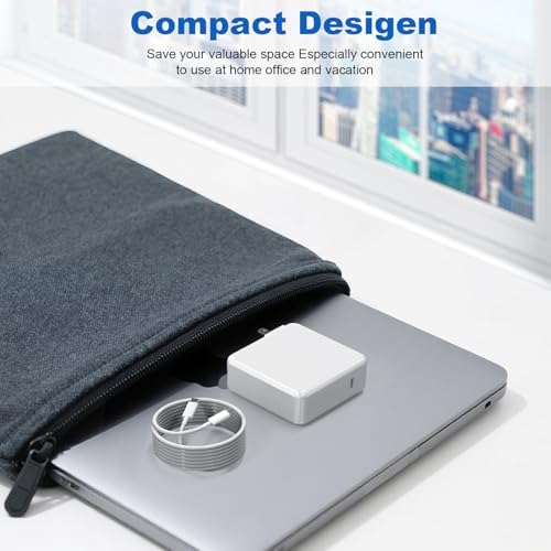 High-Performance 118 W USB-C Fast Charger for Mac Book Pro & Air – Optimized Power Adapter for M1, M2, M3, M4 Models – Lightweight, Safe & Universally Compatible for All 13-16 Inch Laptops – Ultimate Charging Efficiency & Portability