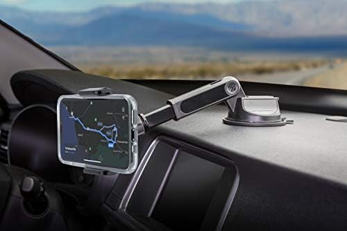 Scosche HDVM 3-in-1 Universal Cell Phone Mount: Versatile Suction Cup Holder for Windshield, Dashboard, and Vent – Compatible with i Phone 16/15/14/13/12 & Smartphones Up to 3.5 Inches – Enhanced Stability for Safe Hands-Free Use