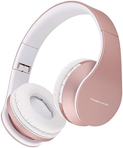Experience the Ultimate in Comfort and Sound with Power Locus Stylish Purple & White Wireless Over-Ear Headphones – Hi-Fi Stereo Quality, Foldable Design for Travel, 12-Hour Battery Life, and Built-In Microphone for Hands-Free Calls – Perfectly Compatible with i Phone, Samsung, and LG Devices