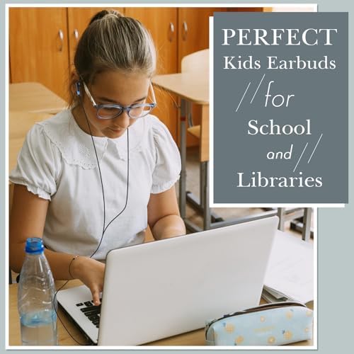 Kanayu 100-Pack Classroom Wired Earbuds – High-Quality Red Headphones with 3.5 mm Jack for Enhanced Learning Experiences, Individually Packaged for Hygiene and Easy Distribution, Ideal for Focused Listening in Libraries and Classrooms, Distraction-Free Design Without Microphone