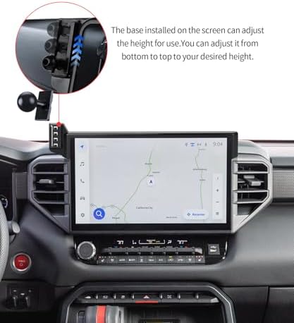 Wireless Charging car Phone Holder for Toyota Tundra 2022-2025/Sequoia 2023-2025 Accessories 14 inch Screen Fixed Clip,360° Rotation car Phone Mount Compatible with MagSafe – Enhanced Compatibility and Speed