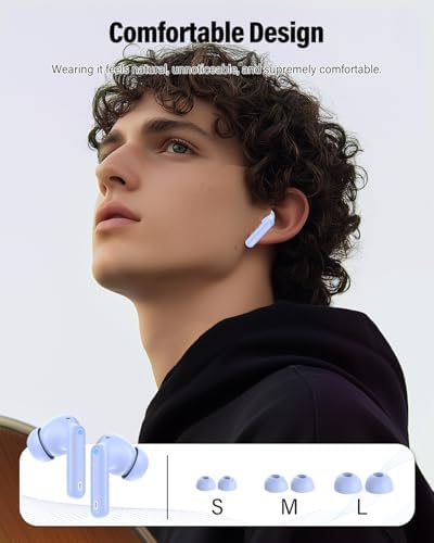 Elevate Your Audio Experience with Rose Gold Wireless Earbuds – Bluetooth 5.4 Connectivity, IP7 Waterproof Protection, and 36-Hour Playtime – Perfect for Active Lifestyles, Sports, and Seamless Communication – Stylish Comfort and Superior Noise-Cancellation for Uninterrupted Listening