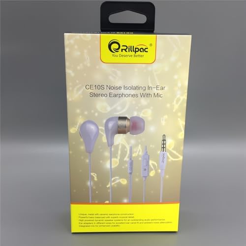 Premium CE10 S Noise-Isolating In-Ear Headphones with Hi-Fi Stereo Sound, Built-in Microphone, and Universal Smartphone Compatibility – Ergonomic Design for Ultimate Comfort and Immersive Listening Experience in Sleek Black Finish