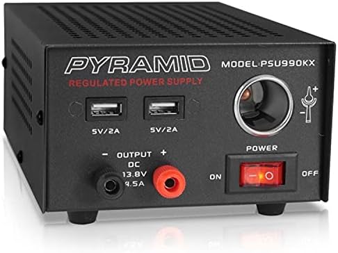 Pyramid Universal Compact Bench Power Supply – 7 Amp AC-DC Converter with 13.8 V Output, Dual USB Charging Ports, and Cigarette Lighter Adapter for Optimal Performance in CB Radios and HAM Systems – Reliable Power Solution for Home Labs and Workshops Pyramid Universal Compact Bench Power Supply – 7 Amp AC-DC Converter with 13.8 V Output, Dual USB Charging Ports, and Cigarette Lighter Adapter for Optimal Performance in CB Radios and HAM Systems – Reliable Power Solution for Home Labs and Workshops