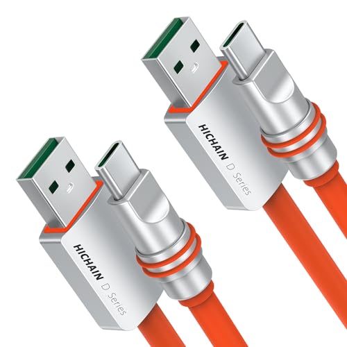 Hichain Premium 4 ft Purple USB A to USB C Charger Cables – Dual Pack for 100 W Fast Charging, Waterproof & Robust Build for Optimal Data Transfer – Ideal for Samsung Galaxy, Google Pixel & PS5 – Stylish Charging Solution to Enhance Your Tech Experience