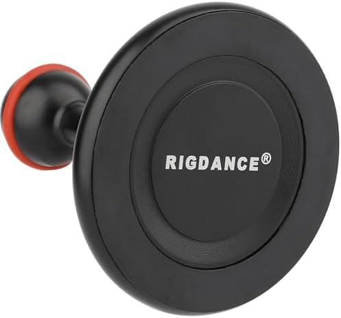 Car Magnetic Phone Mount with 20mm Ball – Compatible with Bulletpoint Mounting Solutions, Strong Magnet Holds for iPhone 16/15/14/13/12 Pro Max, Includes Metal Ring, Aluminum Alloy Base – Enhanced Compatibility and Speed