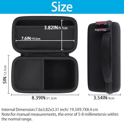 Khanka Premium Hard Travel Case for Anker 100 W Charging Base & Anker Prime 20,000/27,650 m Ah Power Banks – Shockproof Storage Solution with Interior Accessory Pocket for Ultimate Portability and Protection