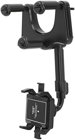 Elevate Your Driving Safety with the Demeras Rearview Mirror Phone Holder – Versatile Smartphone Cradle for Seamless Navigation – Effortless Tool-Free Installation, Rugged Durability, and Wide Compatibility for All Vehicle Types – Enhance Your Hands-Free Experience on the Road