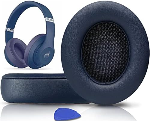 Transform Your Beats Studio Listening with Solo WIT Premium Replacement Ear Pads – Luxurious Soft Protein Leather Cushions Featuring Noise Isolation Memory Foam for Ultimate Comfort and Superior Sound Quality, Vibrant Orange Design for Enhanced Style with Studio 2 & 3 Headphones