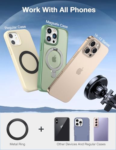 AKESEPE for MagSafe Car Mount [2025 Strongest Magnet Power] Magnetic Phone Holder for Car Vent 360° Rotation Magnetic Car Phone Holder Mount for iPhone 16 Pro Max 15 14 13 Plus Mini – Enhanced Compatibility and Speed
