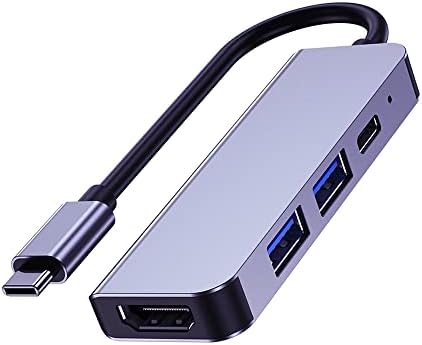 Transform Your Device Connectivity with the QCEs 5-in-1 USB C Hub Multiport Adapter – Unleash 4 K Video, Lightning-Fast Ethernet, and PD Charging for Mac Book Pro/Air, i Pad Pro, and i Phone 16/15, Optimized for Seamless Productivity and Entertainment
