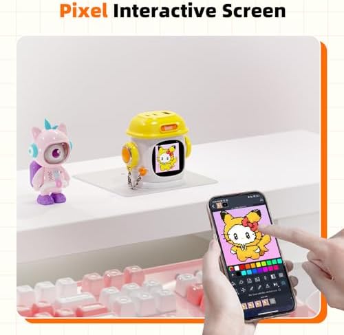 Divoom Dipow 65 W Ga N USB-C Fast Charger with Customizable Pixel Display – High-Efficiency Multi-Port Charging Hub for i Phone 16/15, Mac Book, Galaxy S23/S24, & Nintendo Switch – Includes 100 W Ultra-Fast Cable for Seamless Power Solutions on the Go