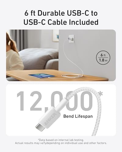 Anker Nano 30 W USB-C Charger Block – Ultra-Compact Fast Charger for i Phone 16/15, Galaxy Devices, & i Pads – Travel-Friendly Design with Power IQ 3.0 for Rapid, Efficient Charging & Enhanced Device Life – Perfect for Mag Safe Accessories and On-the-Go Power Needs