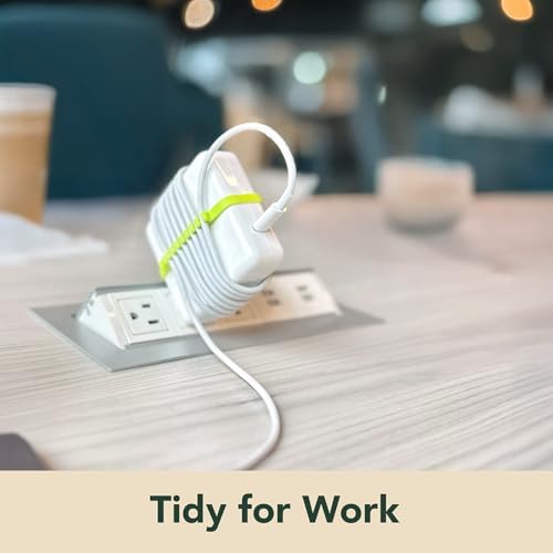 Eco-Conscious 2-Pack Mac Book Cable Organizer: Lightweight 3 D Printed Travel Cord Reel for 61 W-140 W Chargers | Ultimate Solution for Tangle-Free Charging | Durable TPU Design for Professionals, Students & Travelers Seeking Efficient Cord Management
