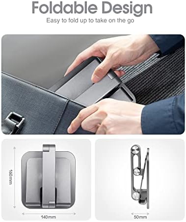 Revolutionize Your Workspace with the elitehood Aluminum i Pad Stand – Ultra-Stable, Adjustable Tablet Holder for Home & Office, Compatible with i Pad Pro 12.9, i Pad Air, Mini 6/5/4/3 in Sleek Black – Enhance Comfort & Productivity Effortlessly
