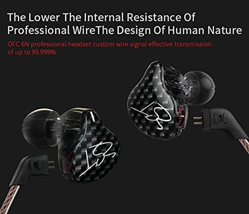 CCZ DC01 Pro Wired In-Ear Monitor Headphones – Premium Gaming Earbuds with Patent-Pending Comfort-Fit Ear Fins – Exceptional Sound Quality for Gamers and Musicians – Versatile Compatibility for All Devices – Sleek Black Design for Style and Performance
